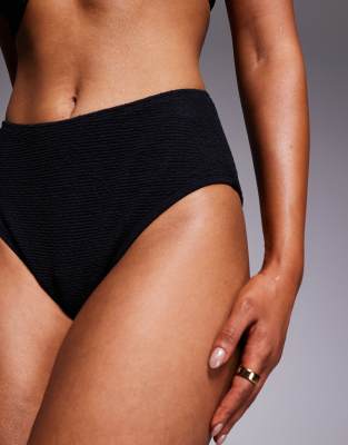 High Waist Bikini Pant in Black – image 3 of 4