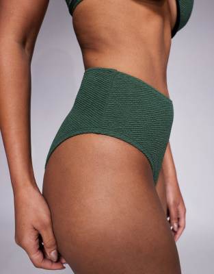 High Waist Leg Brief in Green – image 4 of 4